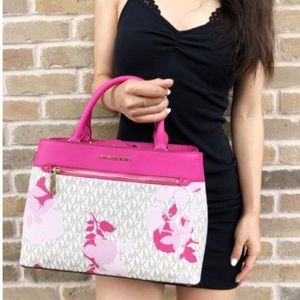 SOLD Michael Kors Satchel Purse Hailee Floral